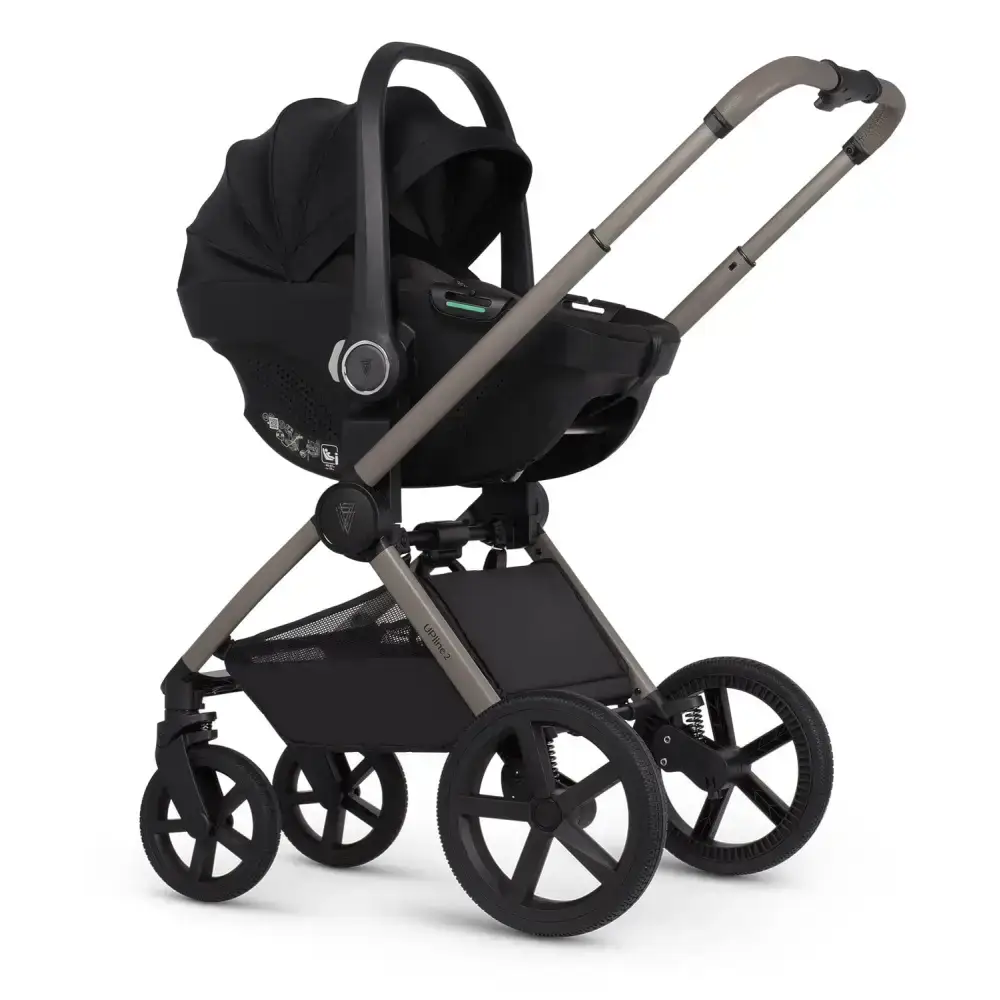 Venicci Venicci Upline 2 Aloe Pram 3 in 1 + Tiago Black Car Seat
