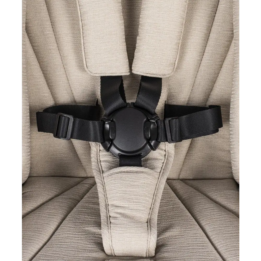 Venicci Upline 2 Stone Beige Pram 3 in 1 Bundle + Tiago Black Car Seat Venicci