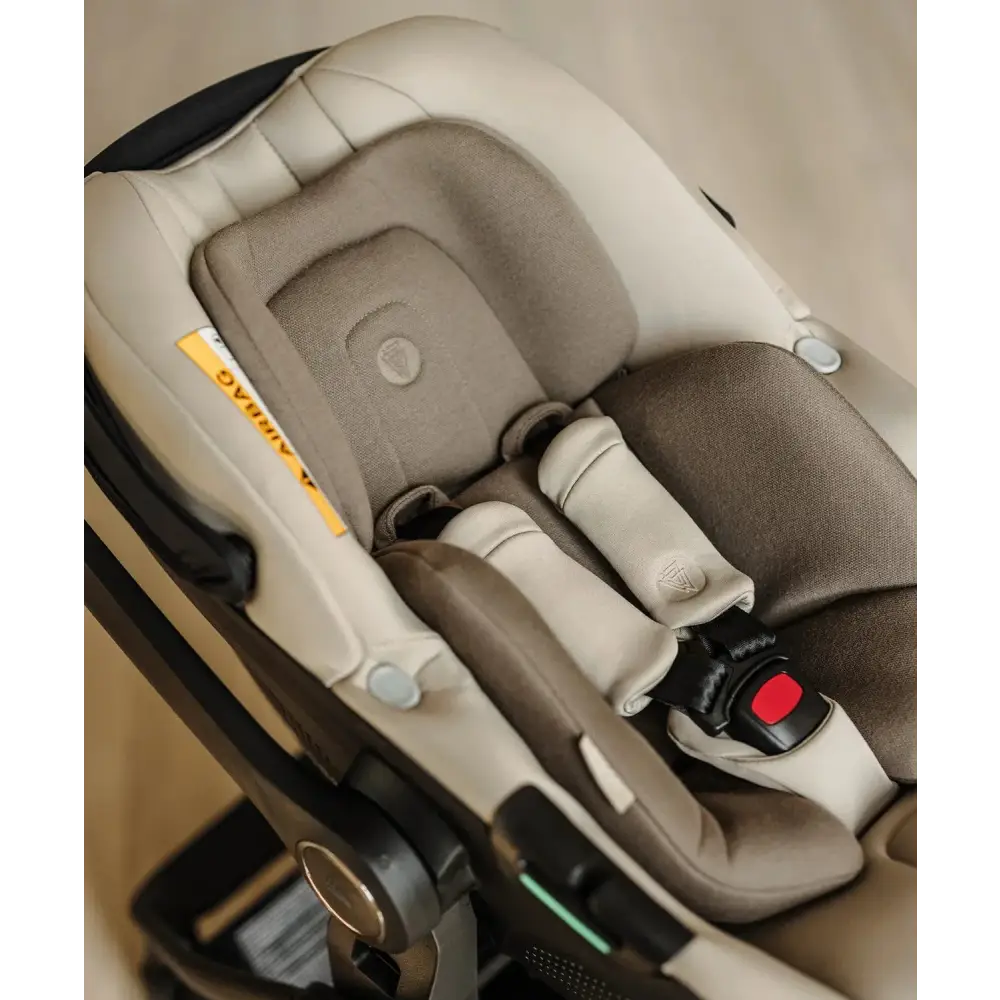 Venicci Upline 2 Stone Beige Pram 3 in 1 Bundle + Tiago Beige Car Seat Venicci