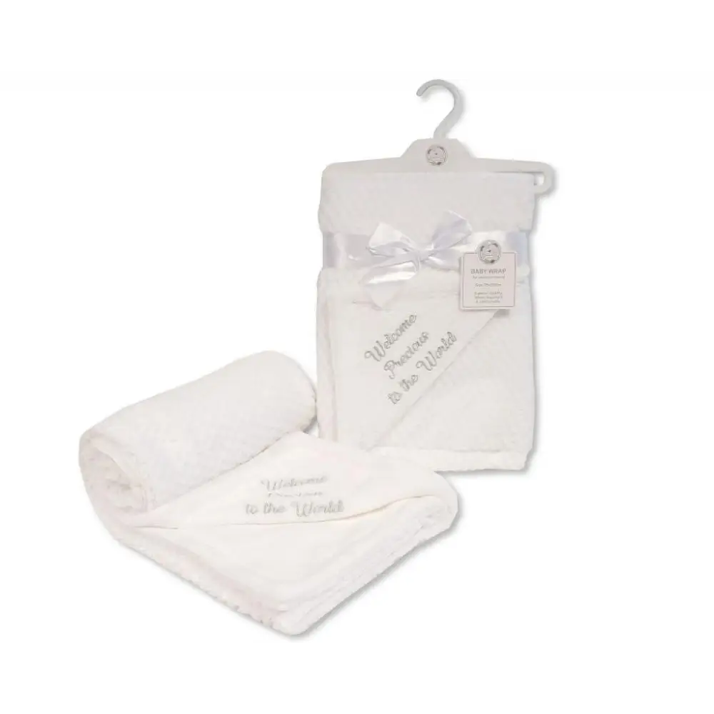 Welcome Precious to The World Baby Blanket General Not specified