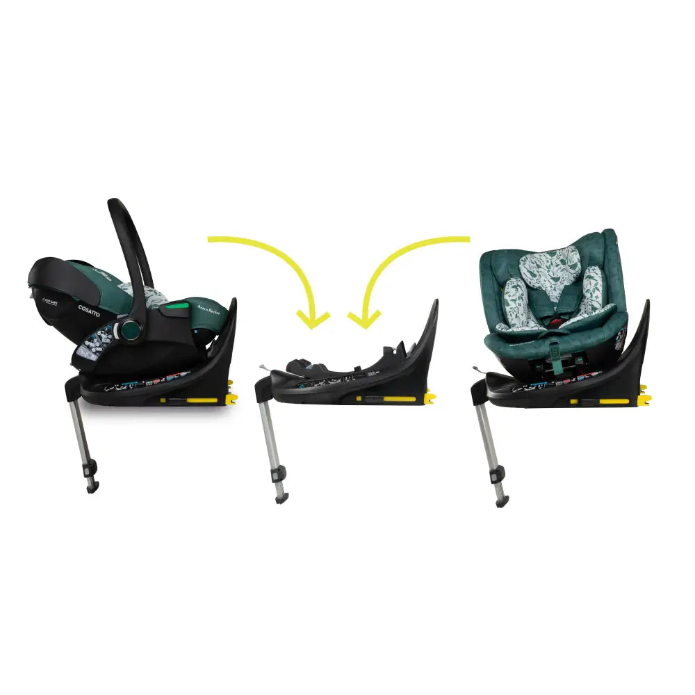 Wow 3 Special Edition All Stage Family Rotate & Recline 2 Base Bundle Wildwood Cosatto