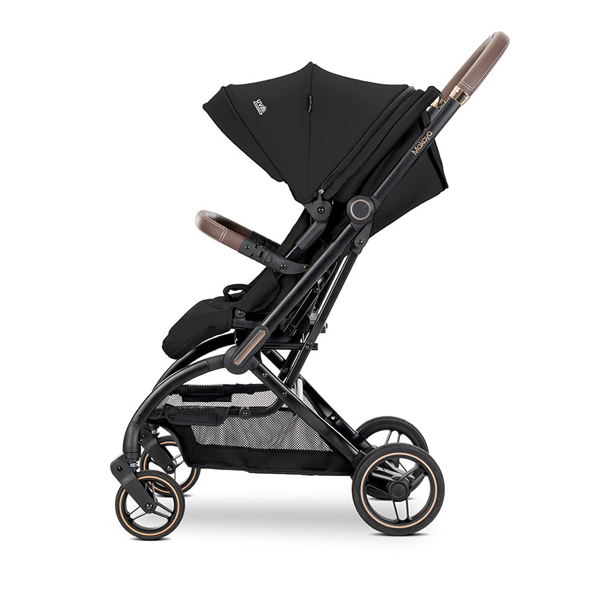 Lorelli Makaya 360 Rotation Stroller – Black | Lightweight Reversible Pushchair from Birth to 22kg