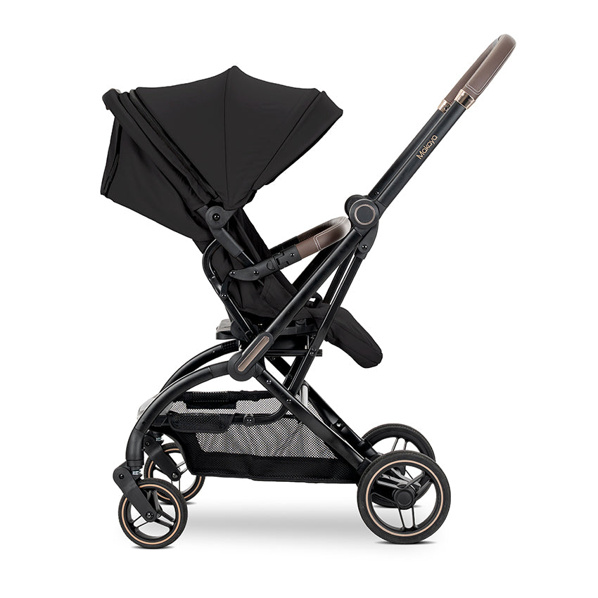 Lorelli Makaya 360 Rotation Stroller – Black | Lightweight Reversible Pushchair from Birth to 22kg