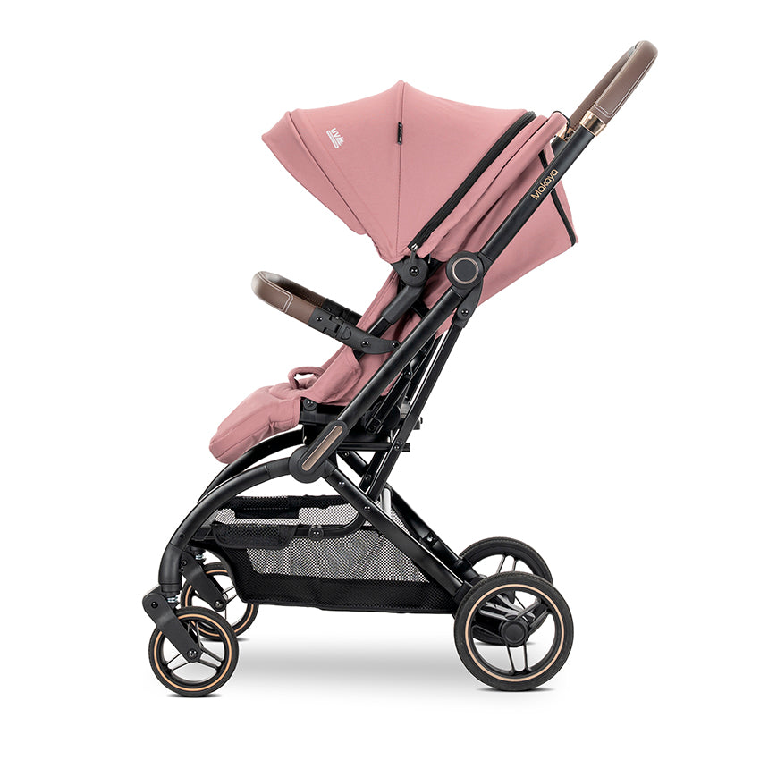 Lorelli Makaya 360 Rotation Stroller – Pink | Lightweight Reversible Pushchair from Birth to 22kg