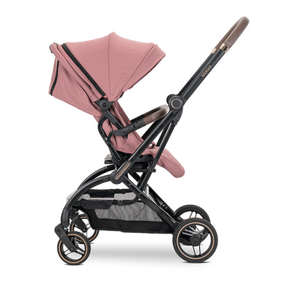Lorelli Makaya 360 Rotation Stroller – Pink | Lightweight Reversible Pushchair from Birth to 22kg