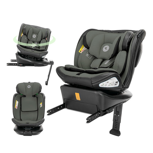 Lorelli Estate All Stage i-Size Isofix 360 Rotating Car Seat Green - Birth to 12 Years
