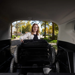 WonderFold W4 Luxe Pro Quad Stroller Wagon – Black - 4 Seater