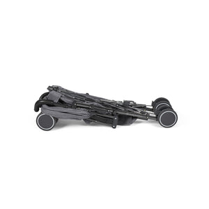 Ickle Bubba Discovery MAX stroller in graphite grey with black and gray foldable design and sleek metal frame