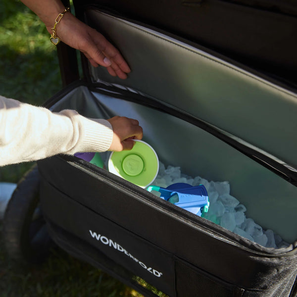 WonderFold W4 Luxe Pro Quad Stroller Wagon – Black - 4 Seater