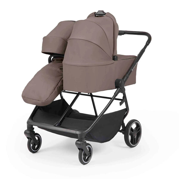 Ickle Bubba Altair Growing Families Double Stroller With Carrycot - Mink