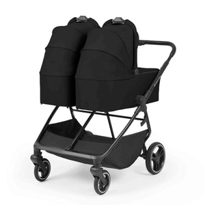 Ickle Bubba Altair Twin Pram with 2 Carrycots – Black