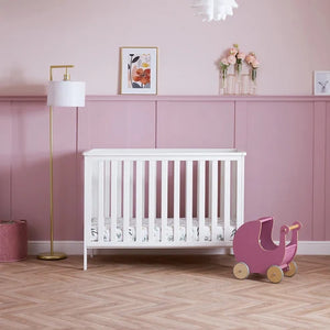 OBaby Evie Mini Cot Bed – White