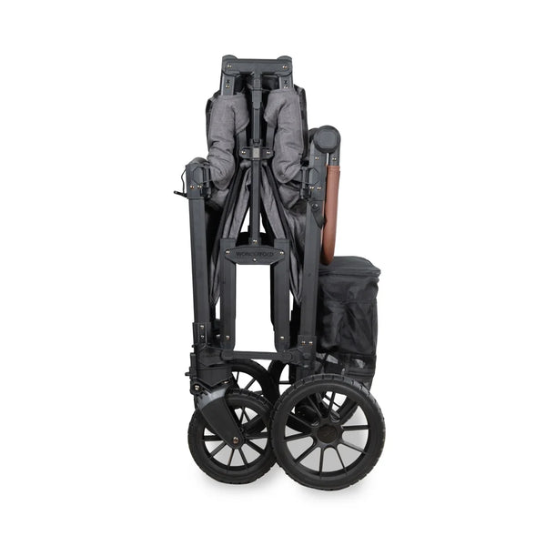 WonderFold W4 Luxe Pro Quad Stroller Wagon – Charcoal Grey - 4 Seater