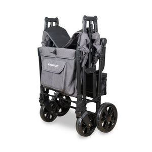 WonderFold W4 Elite Pro Quad Stroller Wagon – Grey - 4 Seater