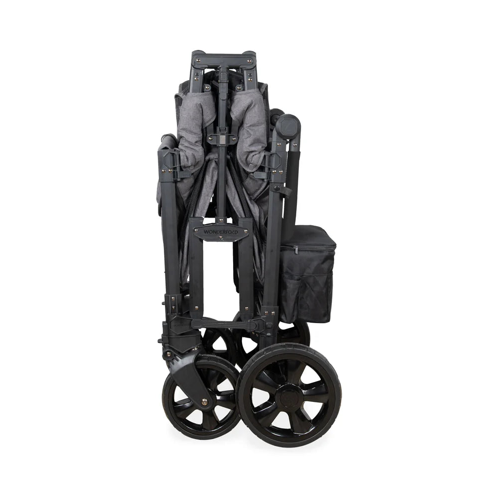 WonderFold W4 Elite Pro Quad Stroller Wagon – Grey - 4 Seater