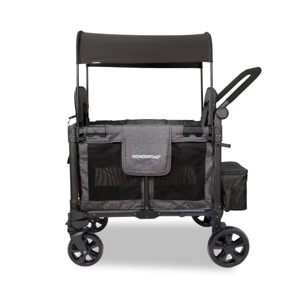 WonderFold W2 Elite Pro Double Stroller Wagon – Grey - 2 Seater