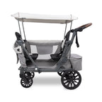 WonderFold L2 Double Stroller Wagon Grey - 2 Seater