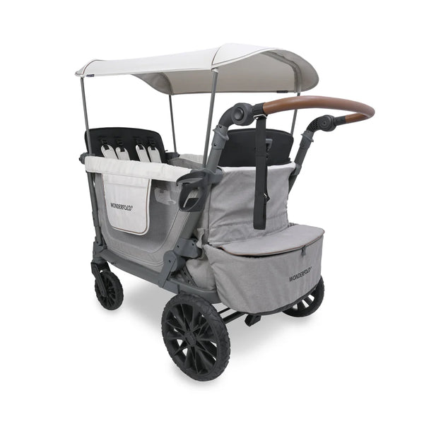 WonderFold L4 Quad Stroller Wagon Grey - 4 Seater