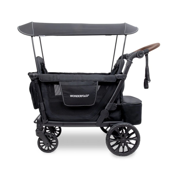 WonderFold L2 Double Stroller Wagon Black - 2 Seater