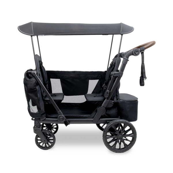 WonderFold L2 Double Stroller Wagon Black - 2 Seater