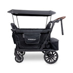 WonderFold L4 Quad Stroller Wagon Black | 4 Seater