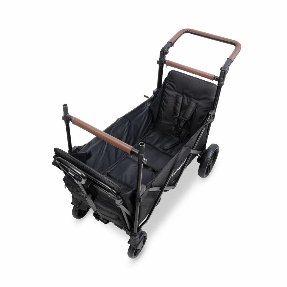 WonderFold X2R Push & Pull Double Stroller Wagon – Stealth Black – 2 Seater