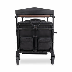 WonderFold X4R Push & Pull Quad Stroller Wagon – Stealth Black – 4 Seater