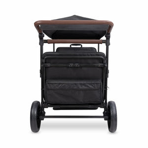WonderFold X4R Push & Pull Quad Stroller Wagon – Stealth Black – 4 Seater
