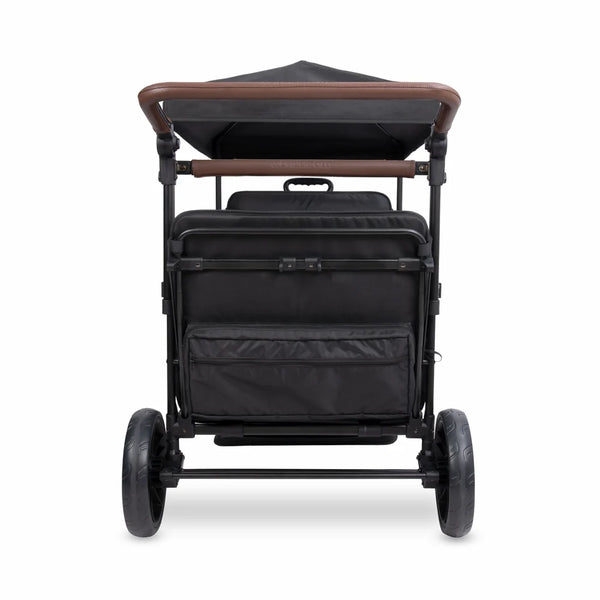 WonderFold X4R Push & Pull Quad Stroller Wagon – Stealth Black – 4 Seater