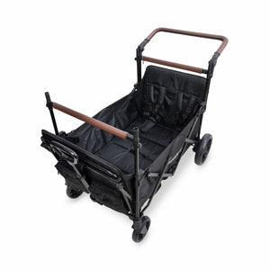 WonderFold X4R Push & Pull Quad Stroller Wagon – Stealth Black – 4 Seater