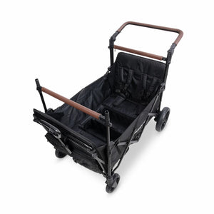 WonderFold X4R Push & Pull Quad Stroller Wagon – Stealth Black – 4 Seater