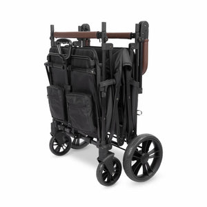 WonderFold X4R Push & Pull Quad Stroller Wagon – Stealth Black – 4 Seater