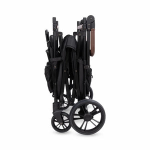 WonderFold X4R Push & Pull Quad Stroller Wagon – Stealth Black – 4 Seater