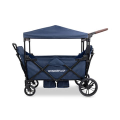WonderFold X2R Push & Pull Double Stroller Wagon – Sapphire Navy – 2 Seater