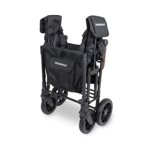 WonderFold W4 Luxe Pro Quad Stroller Wagon – Black - 4 Seater