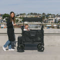 WonderFold W2 Luxe Pro Double Stroller Wagon – Black - 2 Seater