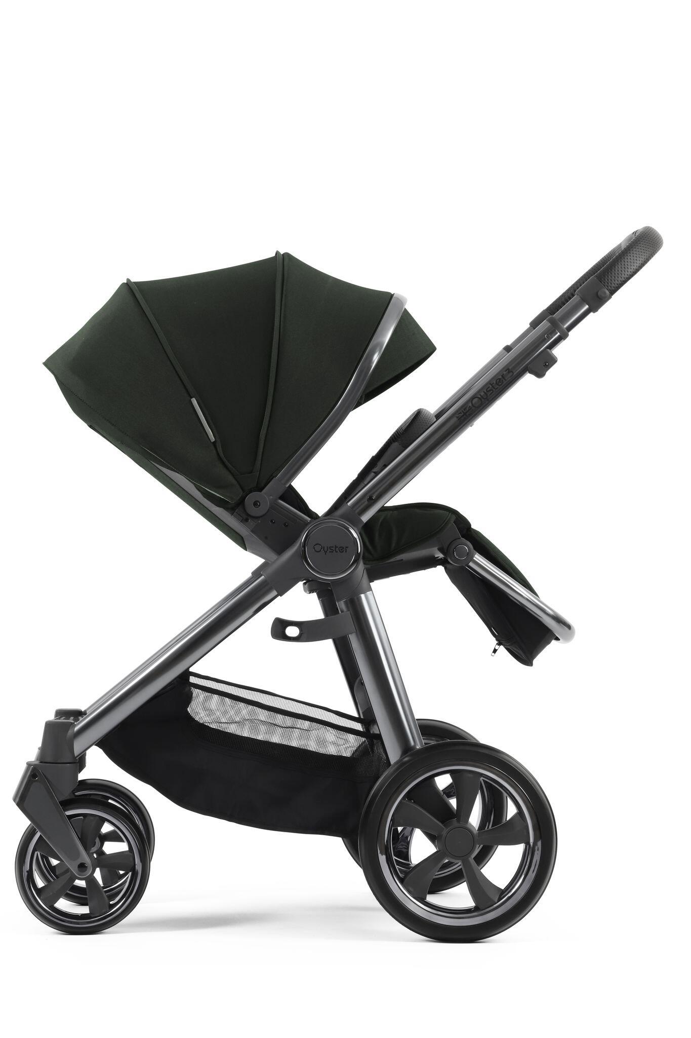 BabyStyle Oyster 3 Black Olive stroller-3