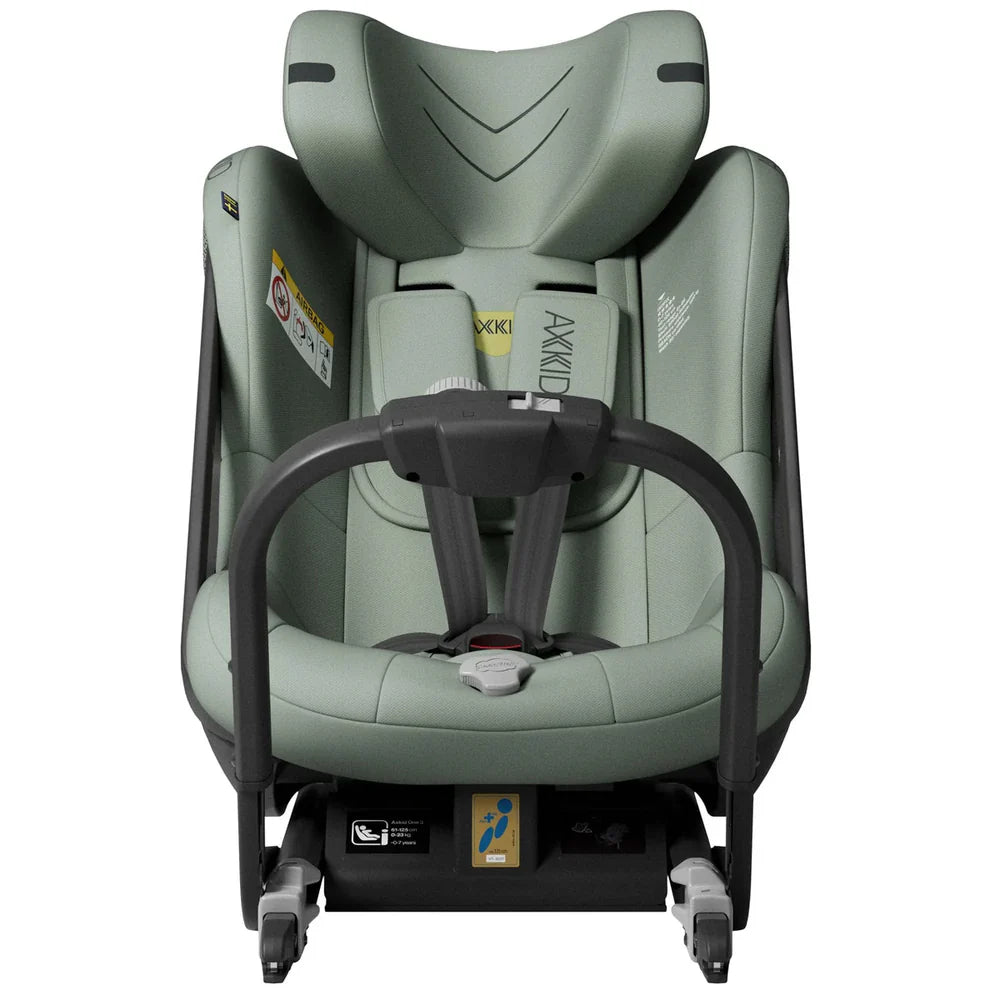 AxKid One 3 Extended Rear Facing Car Seat - Nordic Bloom Green