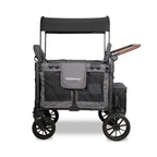 WonderFold W2 Luxe Pro Double Stroller Wagon – Charcoal Grey - 2 Seater