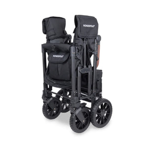 WonderFold W2 Luxe Pro Double Stroller Wagon – Black - 2 Seater