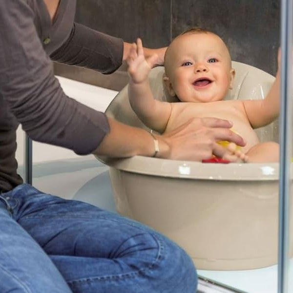OKBaby Bella Baby Bath Tub in Beige – Ergonomic Baby Bath | 0–12 Months
