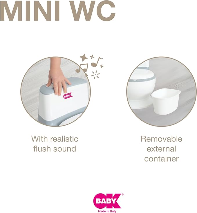 OKBaby Mini WC Toddler Potty with Flush Sound