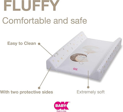 OKBaby Fluffy Changing Mat – Soft Waterproof Baby Changing Mat 80 x 50cm