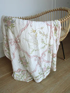 Swan Garden Organic Cotton Muslin Blanket