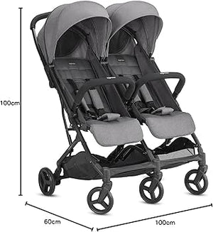 Inglesina Twin Sketch Stroller – Black Grey