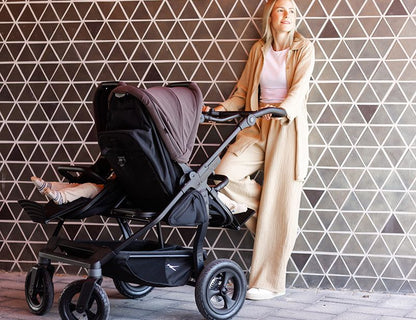 TFK Duo Twin & Sibling Pram – Braun (Brown) | 2026 Combi Seat Version