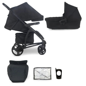 My Babiie MB200  2-in-1 Pushchair & Carrycot - Onyx Black