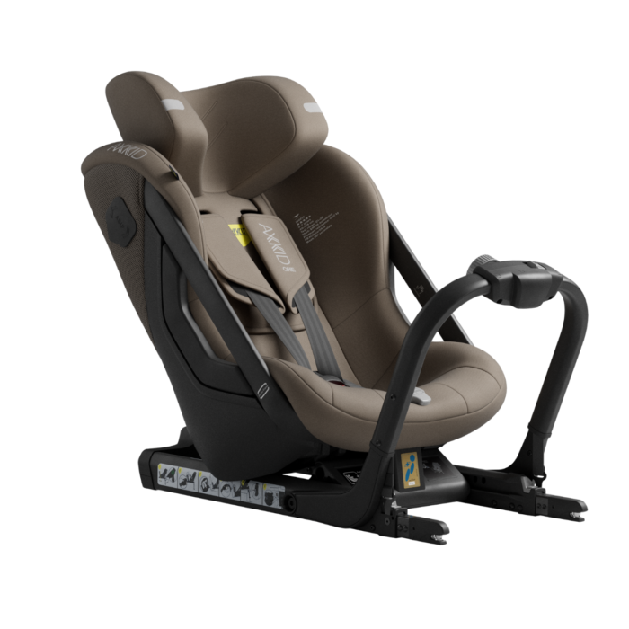 AxKid One+ 3 Extended Rear Facing Car Seat - Driftwood Beige