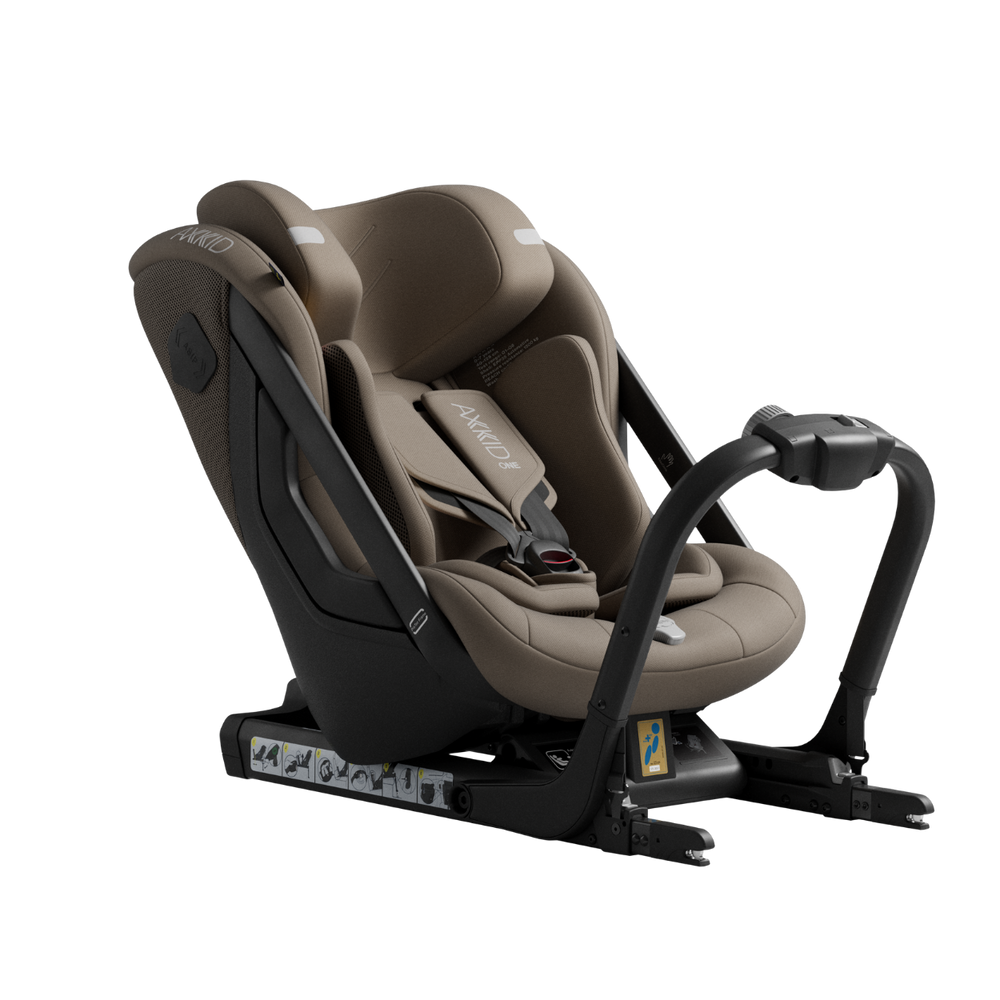 AxKid One 3 Extended Rear Facing Car Seat - Driftwood Beige
