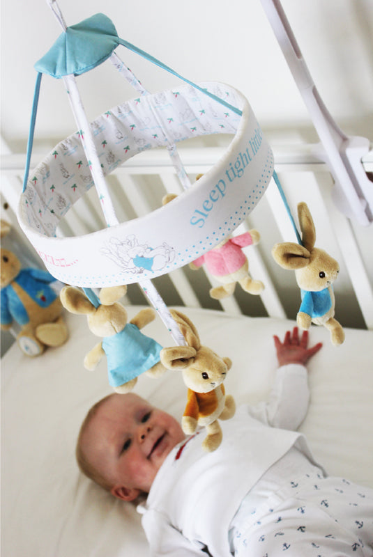 Peter Rabbit and Flopsy Bunny Baby cot mobile